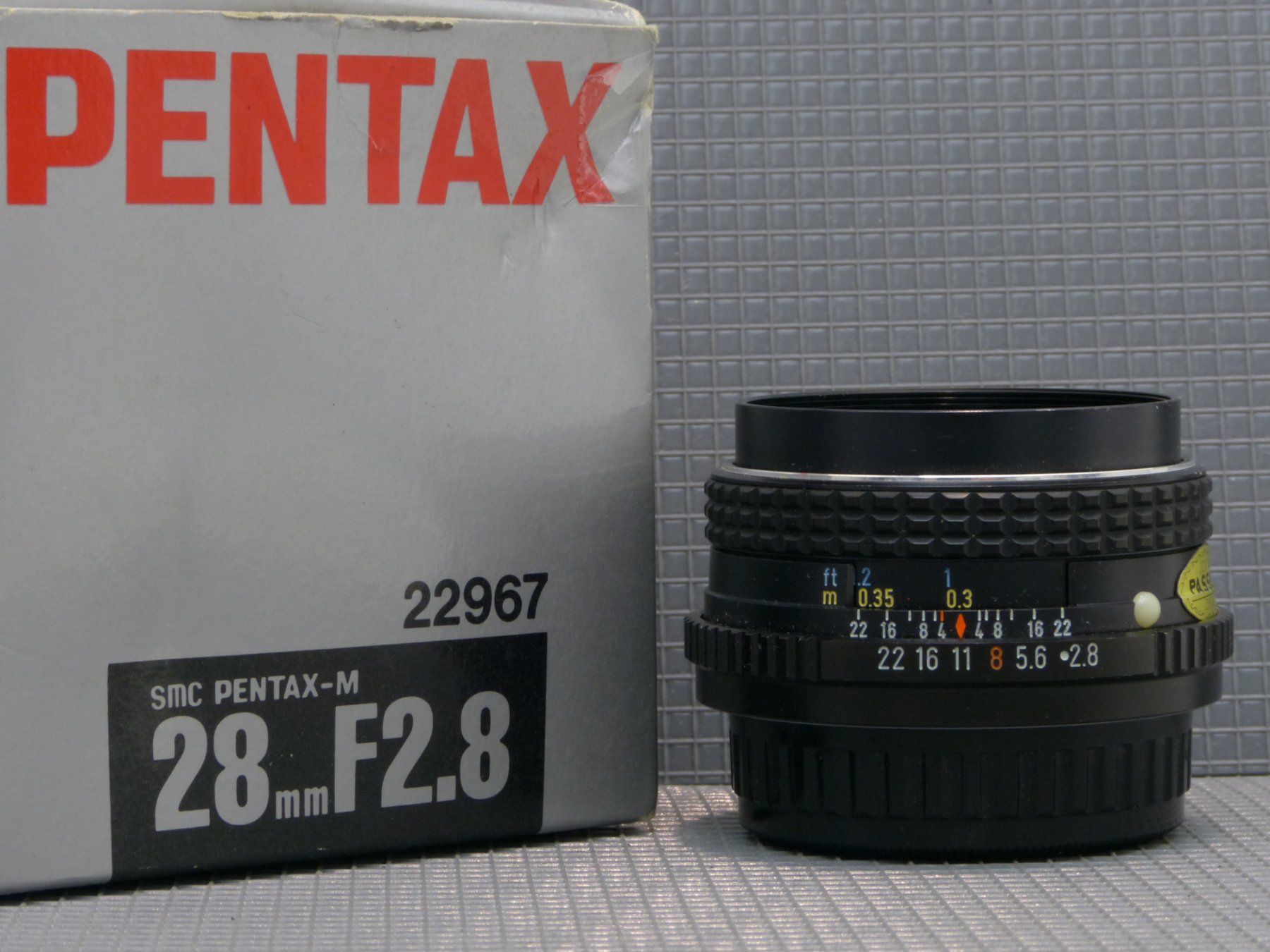 Pentax Objektive: Objektiv SMC Pentax-M 28mm F2.8 mit einem Original-Box – Gebraucht aus Rheineck von  8
