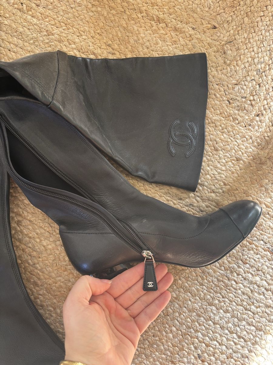 Chanel Damenschuhe: Chanel 37 Overknee Stiefel – Gebraucht aus Zürich von Salomej011 2