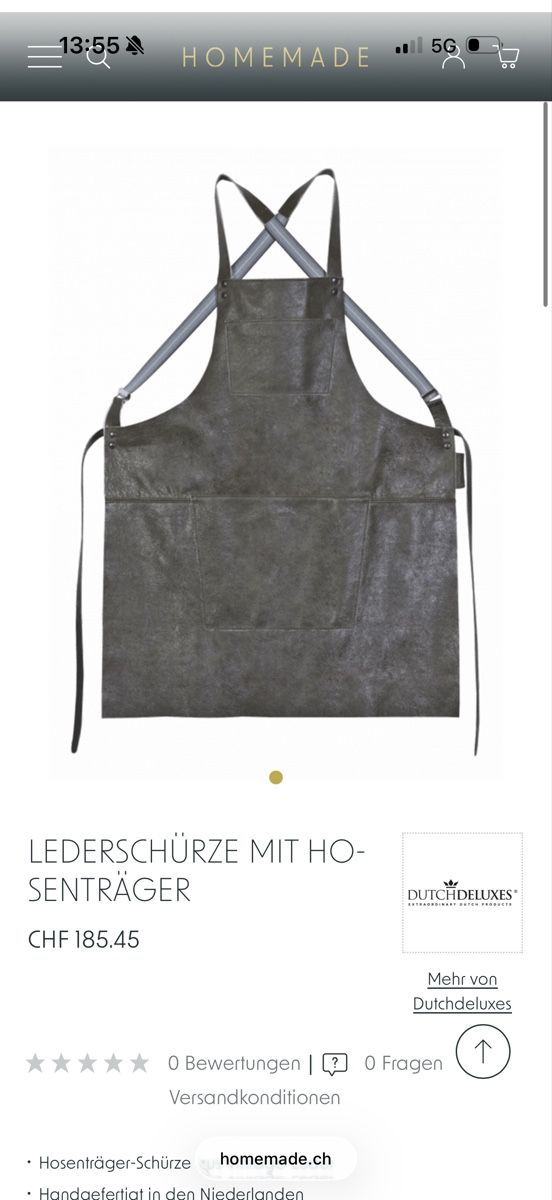 Grembiuli: Leather apron – Nuovo e nell'imballaggio originale da Zürich venduto da AlineCr 3