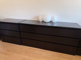 2x Kommoden Schwarz, Top Zustand