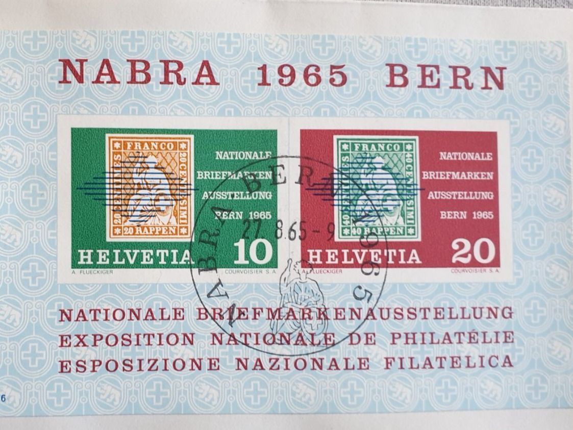 Alle Briefmarken: (642)   «NABRA 1965 Bern» mit Vignette – Gebraucht aus Schwarzhäusern von Inot3 1