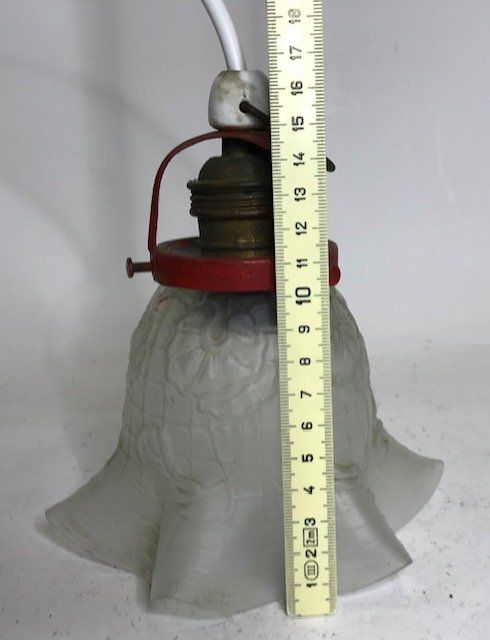 Lampade: Tulpenform Glas Lampenschirm 20er – Usato da Zürich venduto da gigimai67 5