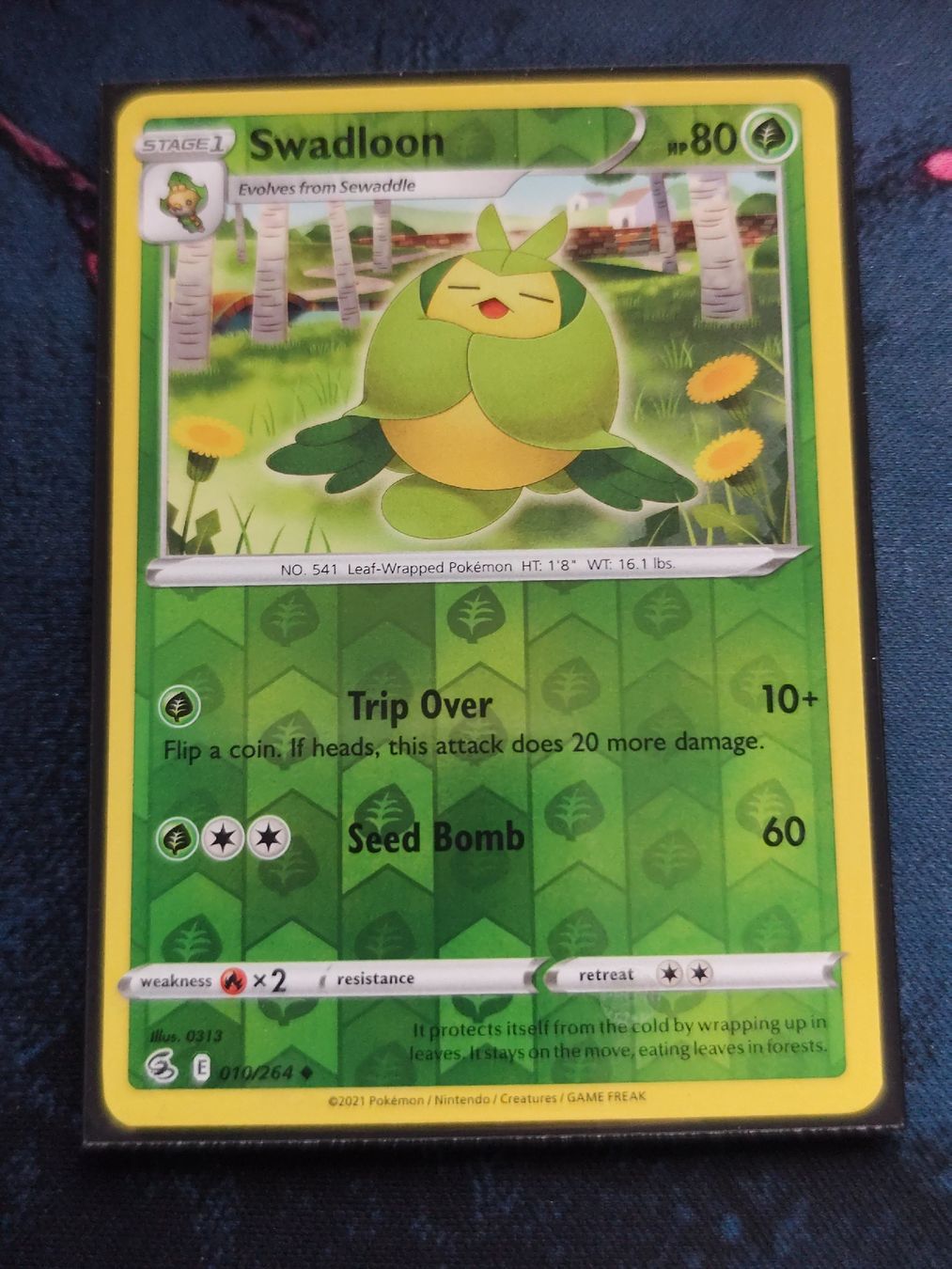 Pokémon Carte collezionabili: Pokemon Swadloon 010/264 EN – Nuovo (secondo la descrizione) da Schlossrued venduto da LAP2012