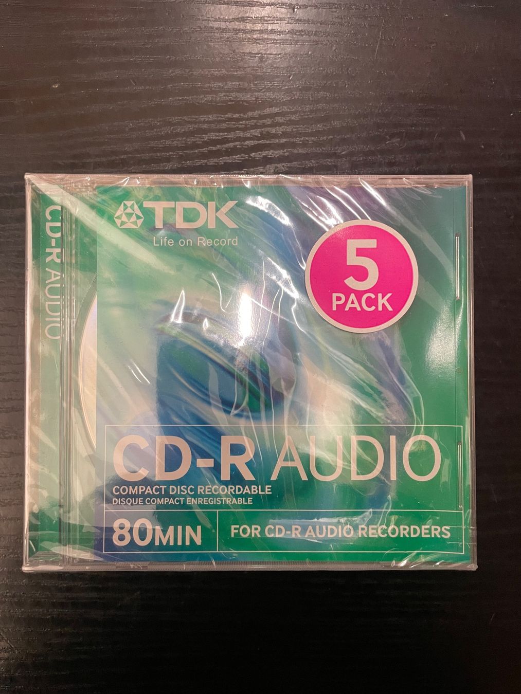 CD & DVD-Rohlinge: 5 Stk. TDK CD-R Audio, 80min – Neu und originalverpackt aus Sutz von