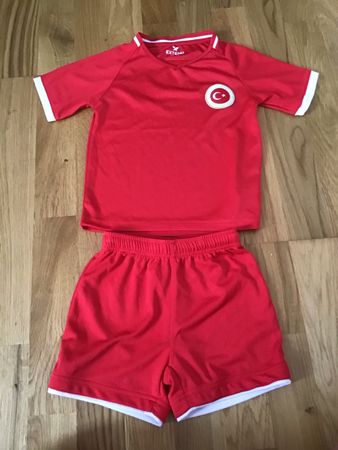 Fussballtrikot Kinder rot Grösse 98/104