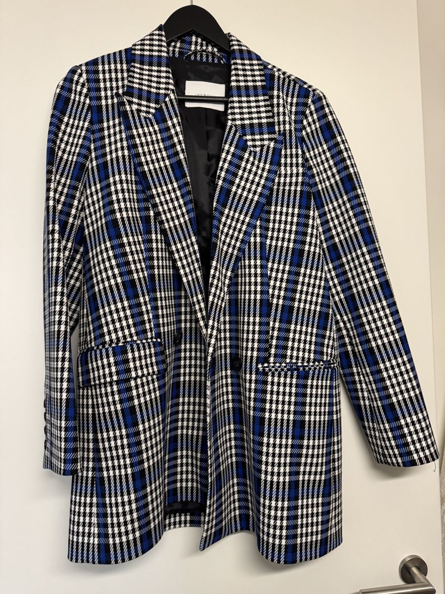 Jacken: Stylish Checked Blazer, Blue/White, Gr. 38, New! – Neu (gemäss Beschreibung) aus Zürich von LauraEL 1