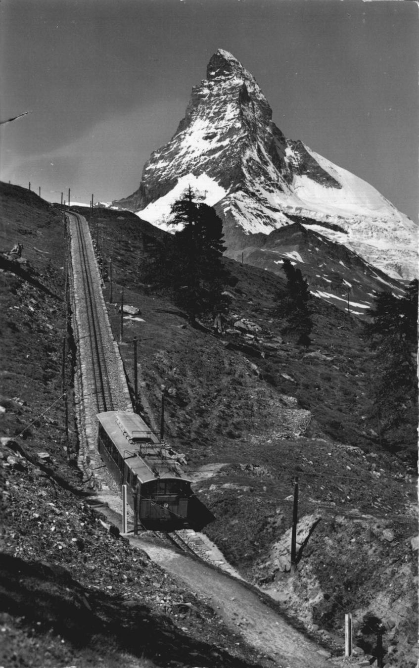 Cartoline postali: Ansichtskarte Gornergrat Bahn Zermatt Matterhorn – Usato da Luzern venduto da Kartenansicht