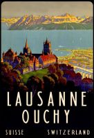 Blechschild-LAUSANNE-OUCHY