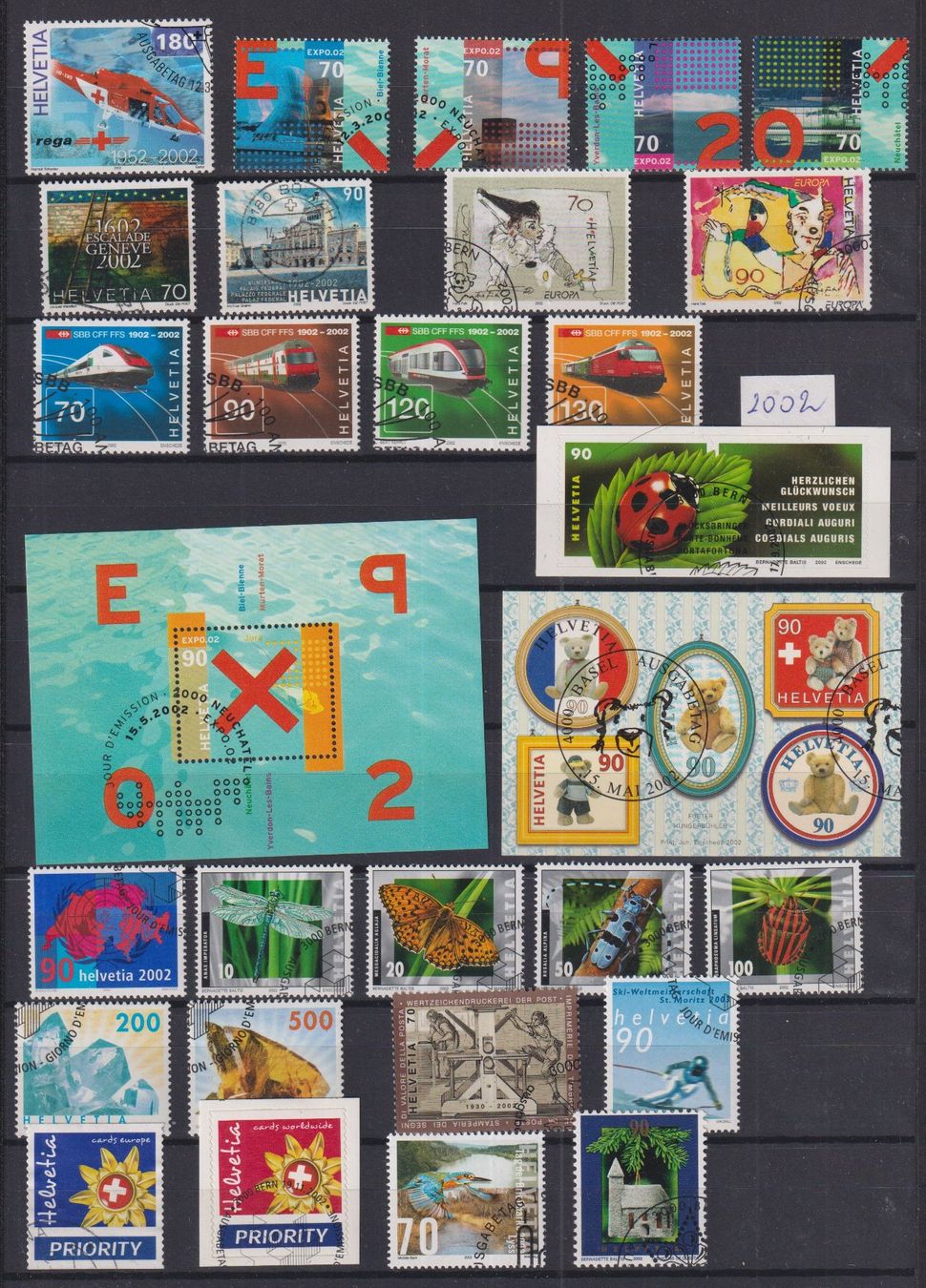 Alle Briefmarken: J) Lot Freimarken 2002, sehe Scan – Gebraucht aus Claro von Chanty7