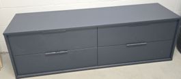 Sideboard mit 4 Schubladen dunkelblau