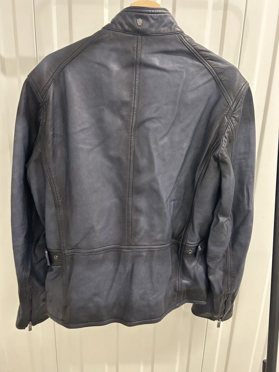 Massimo Dutti Giacche: Massimo Dutti Lederjacke blau – Usato da Bern venduto da floorball_zoro 5
