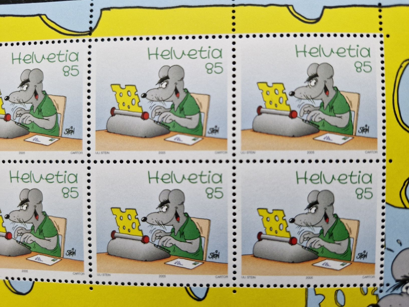 Tutti i francobolli: Uli Stein Briefmarkenbogen 2005 postfrisch, Top Zustand! – Nuovo (secondo la descrizione) da Frauenfeld venduto da Kasico 2