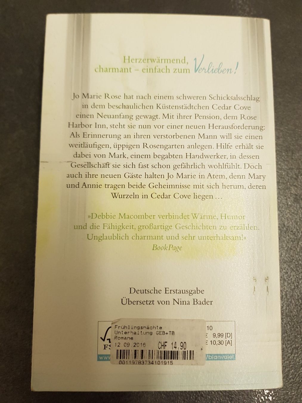 Libri: Frühlingsnächte / Debbie Macomber / Roman – Usato da Dietikon venduto da marconi07 1