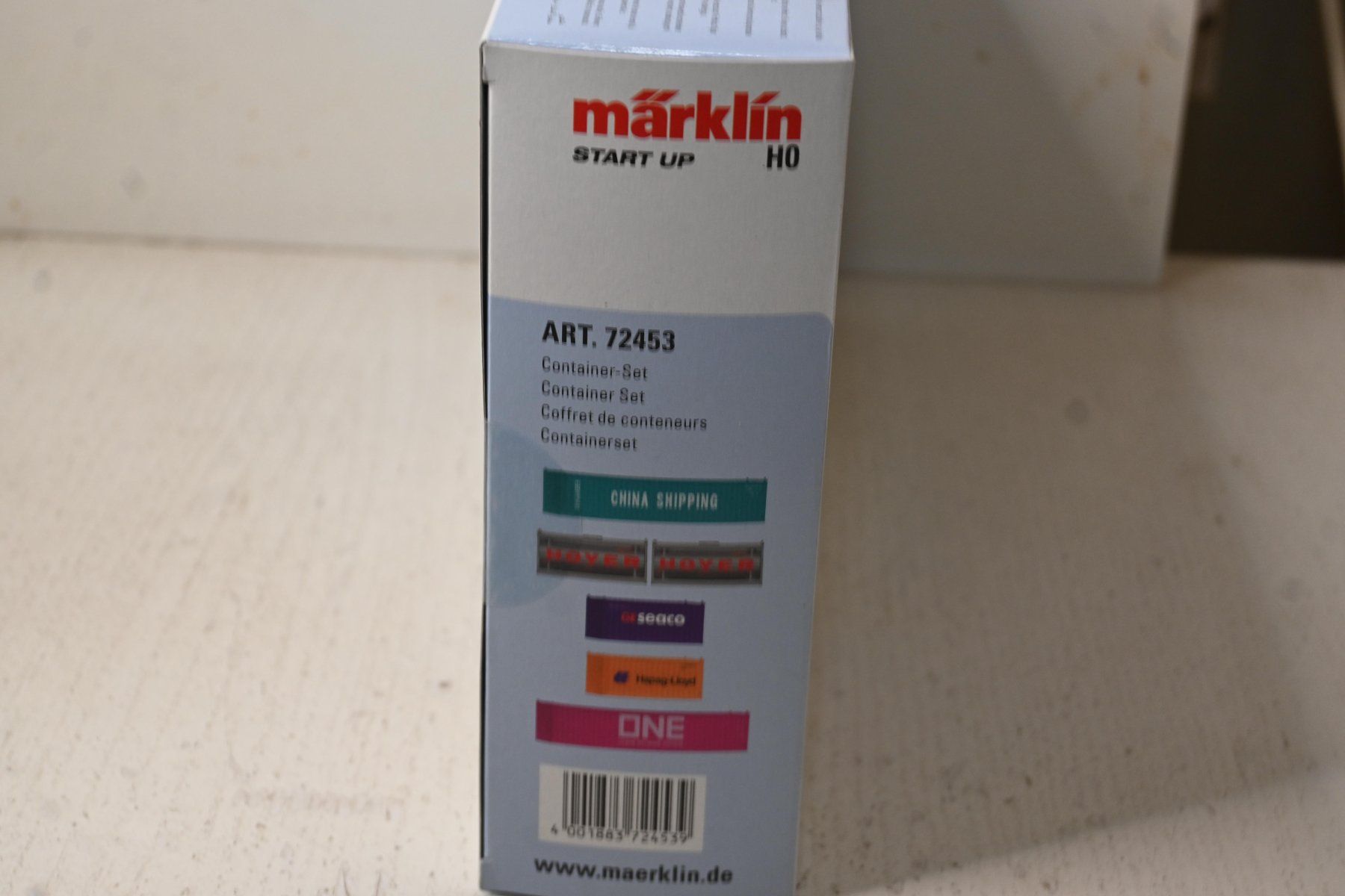 Märklin Modellini di ferrovie: Märklin 72453 Container Set H0 mit OVP – Usato da Laupen ZH venduto da Zmoewe 3