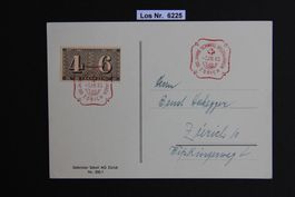 CH Karte mit Sonderstempel 1943                     los 6225