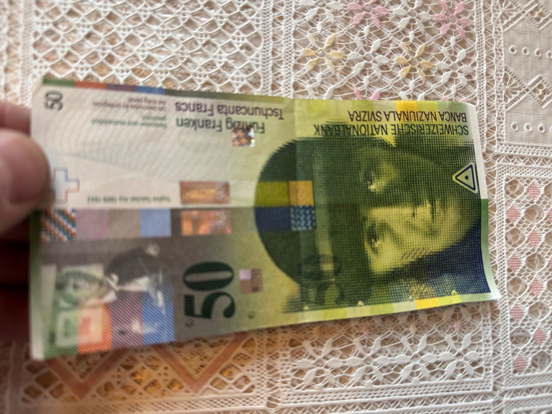 Banknoten: Alte Schweizer Banknote Fünfzig Franken Note - CHF 50.- 💵 – Gebraucht aus Winterthur von sportdisco2 2