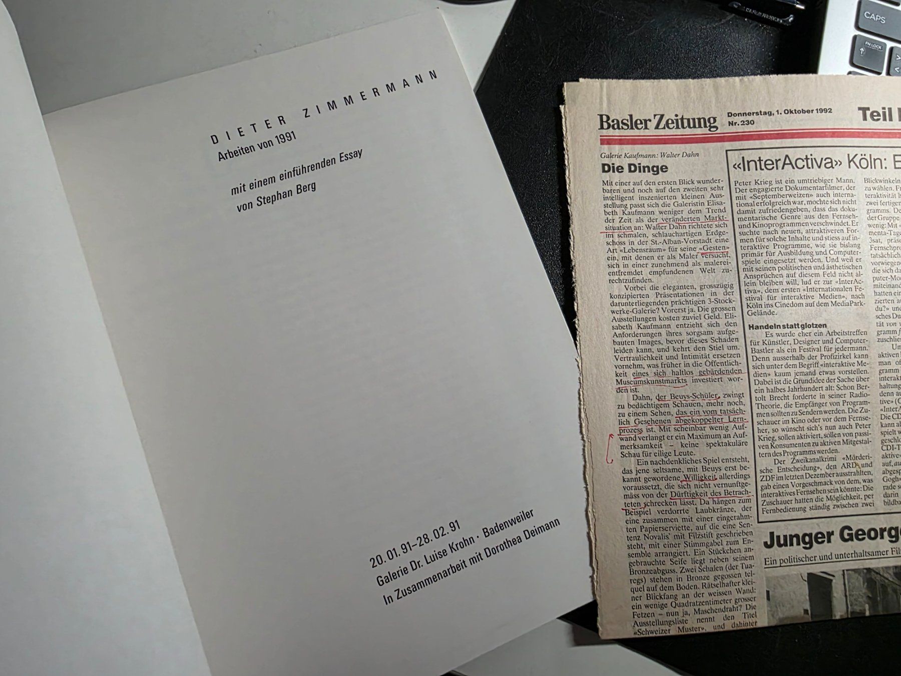 Libri: Dieter Zimmermann - 1991 - Katalog – Usato da Walterswil BE venduto da Lonitti 6
