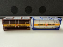 KombiModell 2x Tank-Container Bertschi AG Dürrenäsch / HO