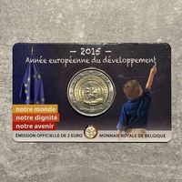 Belgien 2 Euro 2015, Europ. Jahr für Entwicklung, Coincard