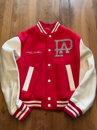 Louis Vuitton AS LV Lovers Mix Leather Varsity Blouson rot48