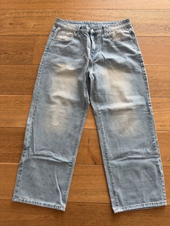 Baggy Jeans hellblau weit geschnitten Grösse 38 
