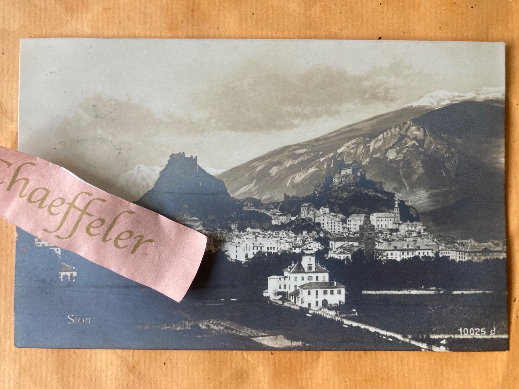 Ansichtskarten: 1931 Sion.    10025 d – Gebraucht aus Zürich von Chaeffeler