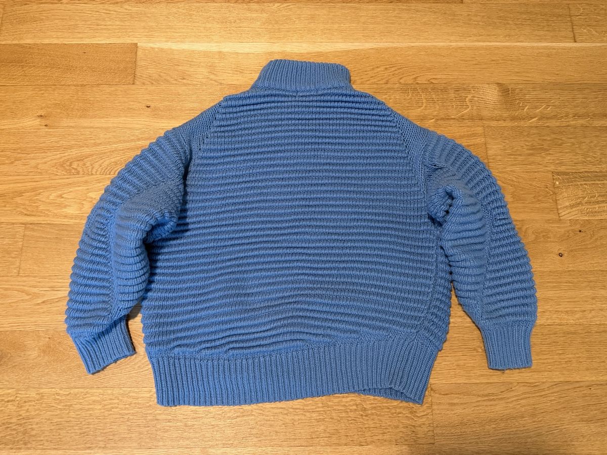 H&M Maglioni & Felpe: Blauer H&M Grobstrick-Rollkragenpullover – Usato da Zürich venduto da dbu_s8p2 3