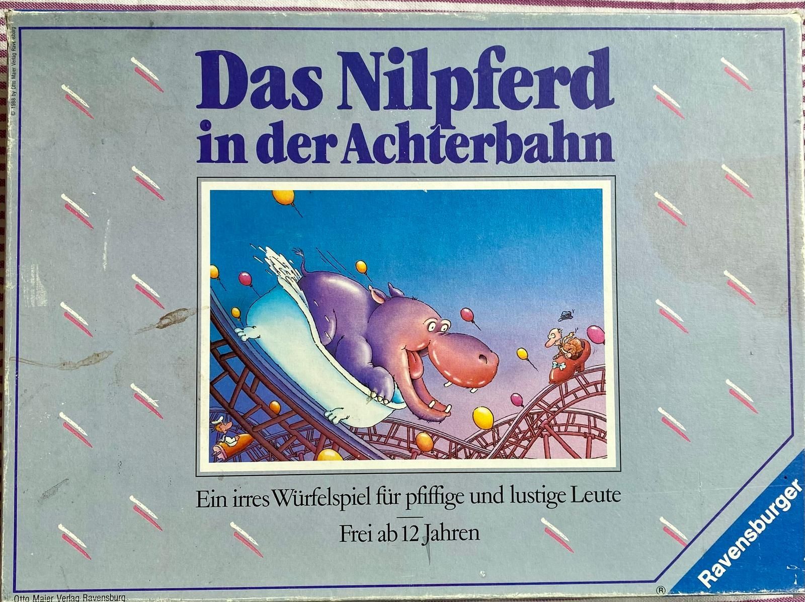 Ravensburger Spiele: Ravensburger: Das Nilpferd in der Achterbahn – Gebraucht aus Krauchthal von SamsPuce