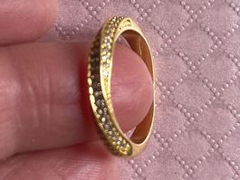 Silber Ring mit Moissanit Diamant-Ersatz, Gr.57 (Neu)