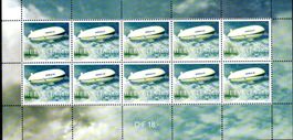 SONDERMARKEN ZEPPELIN NT 2004 KLEINBOGEN 10 MARKEN **