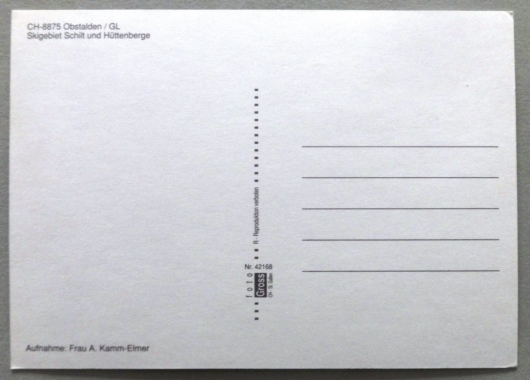 Cartoline postali: Kerenzerberg, Obstalden / GL – Usato da Fétigny venduto da Billy2miny 1