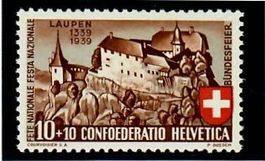 1939 2.2.03 verlängertes U Pro Patria, postfrisch