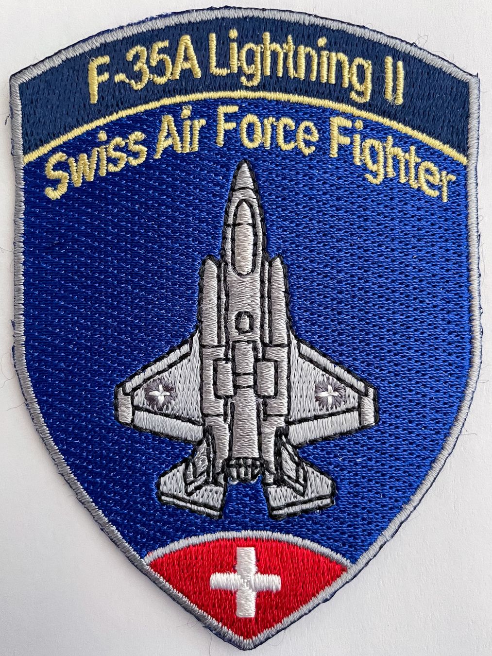 Armée suisse Insignes: Schweizer Luftwaffe F-35A Lightning II Patch blau – Neuf (Voir description) à Bern par mercandante