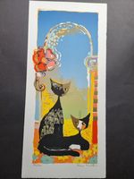 Rosina Wachtmeister Titel: MORGENS UND ABENDS» LITHOGRAPHIE