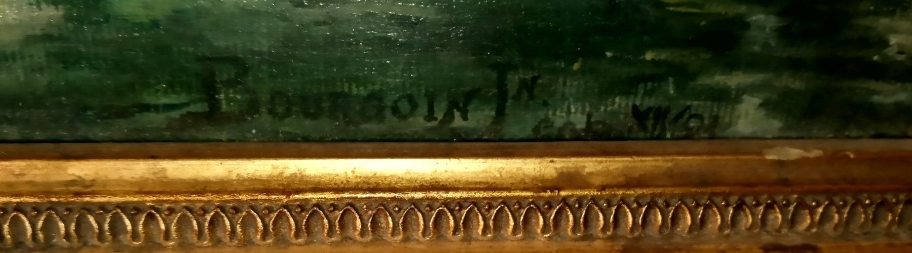 Tableaux: altes  Gemälde ölbild signiert Bourgoin – D'occasion à Prez-vers-Siviriez par Monija70 2