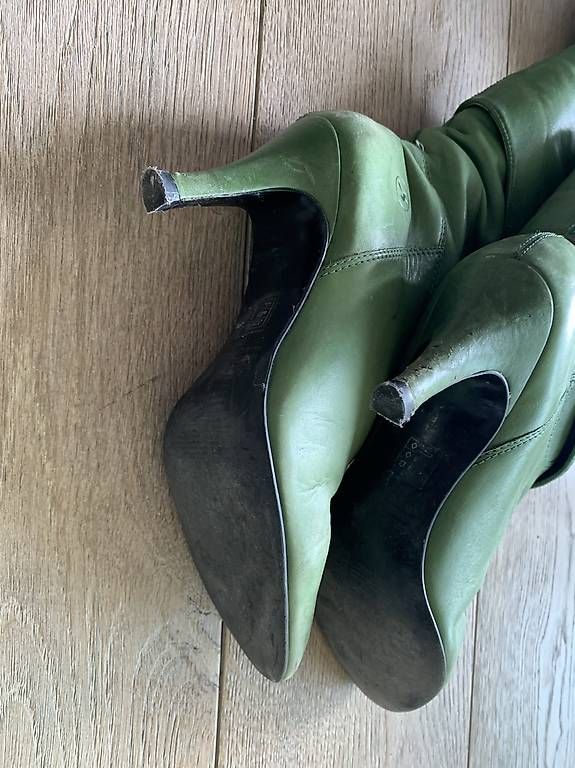 Scarpe da donna: Vintage LEDER-Stiefeletten, Gr.39 – Usato da zürich venduto da ste_k7gp 1