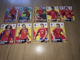 Panini Fussballkarten Spanien 8 Stk guter Zustand