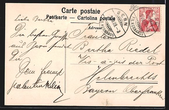 Cartoline postali: Bern, Markt und Parlamentsgebäude, Mark – Usato da Berlin venduto da bartko-reher 1