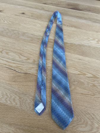 GRES Paris Seidenkrawatte, Top Zustand, blau/lila Muster