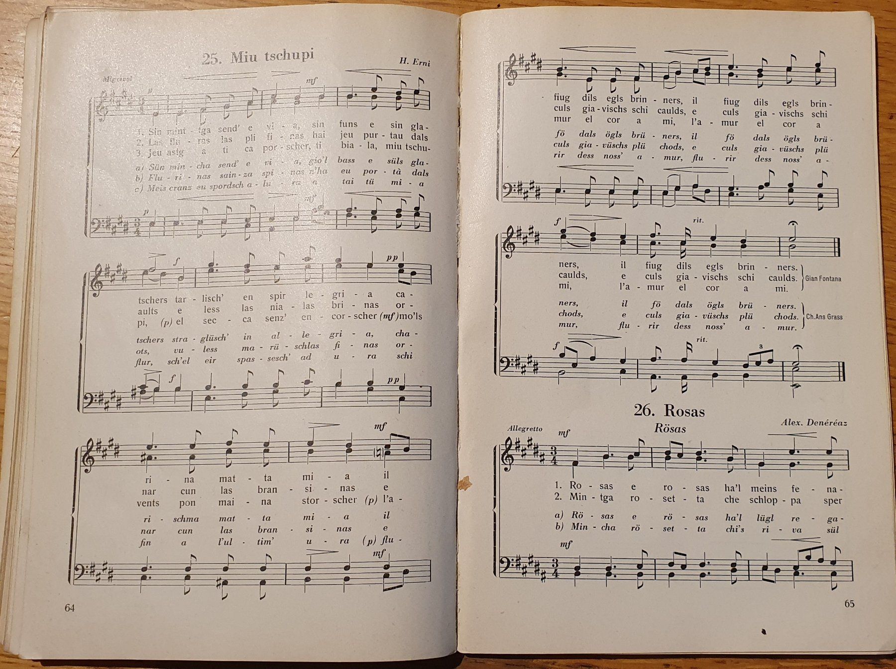 Libri: Patria - Collecziun de canzuns, 1942 – Usato da Zürich venduto da Vesco01 3
