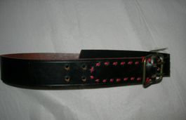 Leder - Glocken  Riemen schwarz, länge ca. 100 cm breit 5 cm