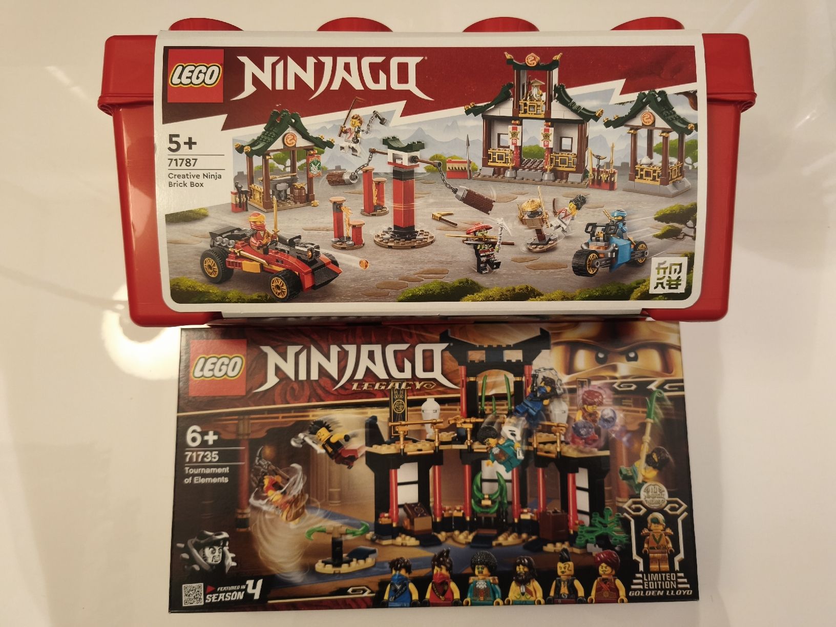 Lego Giocattoli: LEGO Ninjago 71787 + 71735, Ninja Tempel – Nuovo (secondo la descrizione) da Rüfenacht BE venduto da Morfius