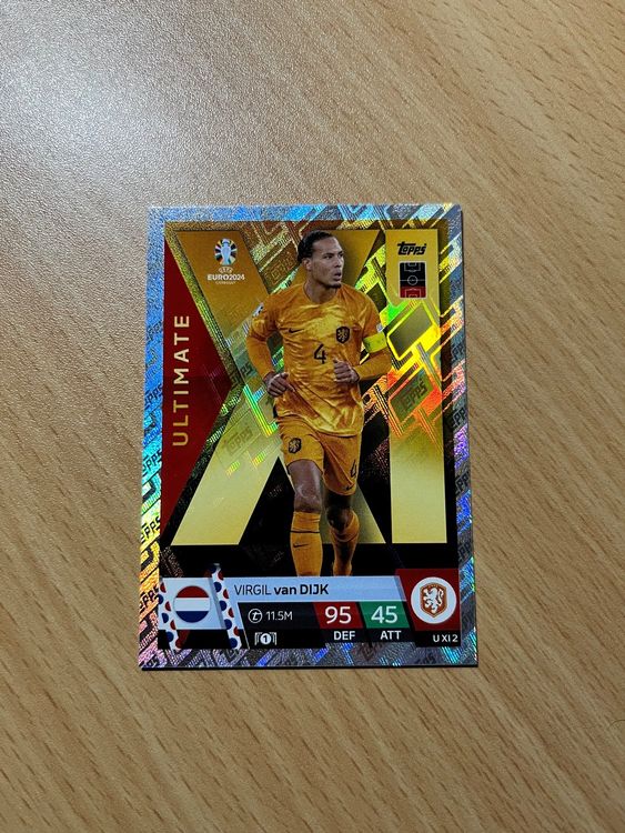 Topps Match Attax Euro 2024 Ultimate Virgil van Dijk (Neu (gemäss