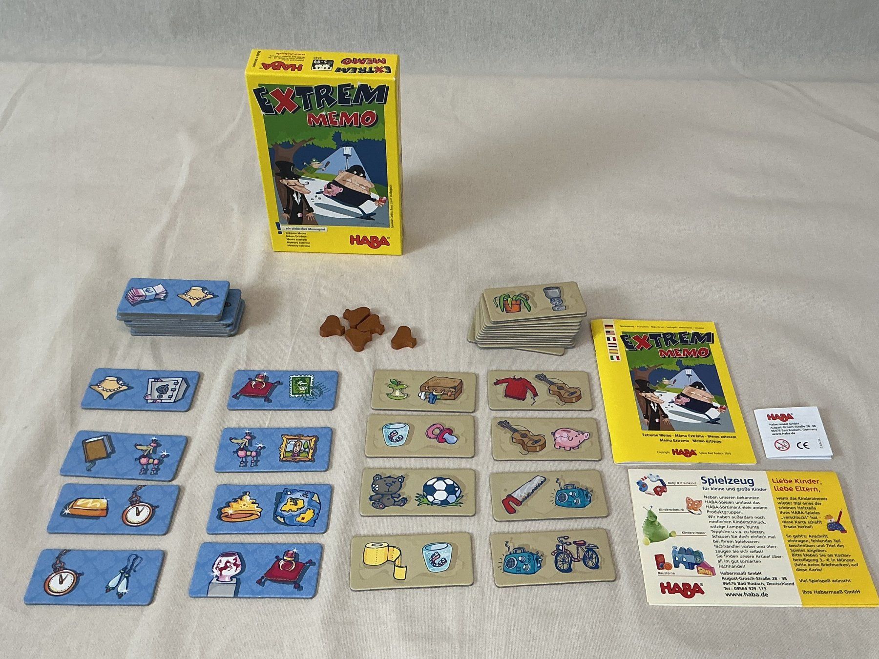 Haba Spiele: HABA Extrem Memo Memory Spiel – Gebraucht aus Richterswil von Restwert_Richterswil