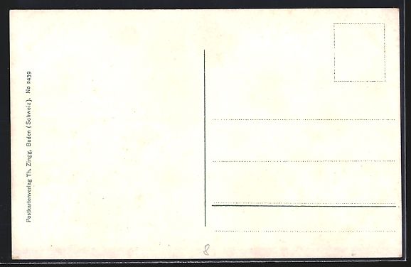 Cartoline postali: AK Baden, Ortspartie mit Brücke – Usato da Berlin venduto da bartko-reher 1