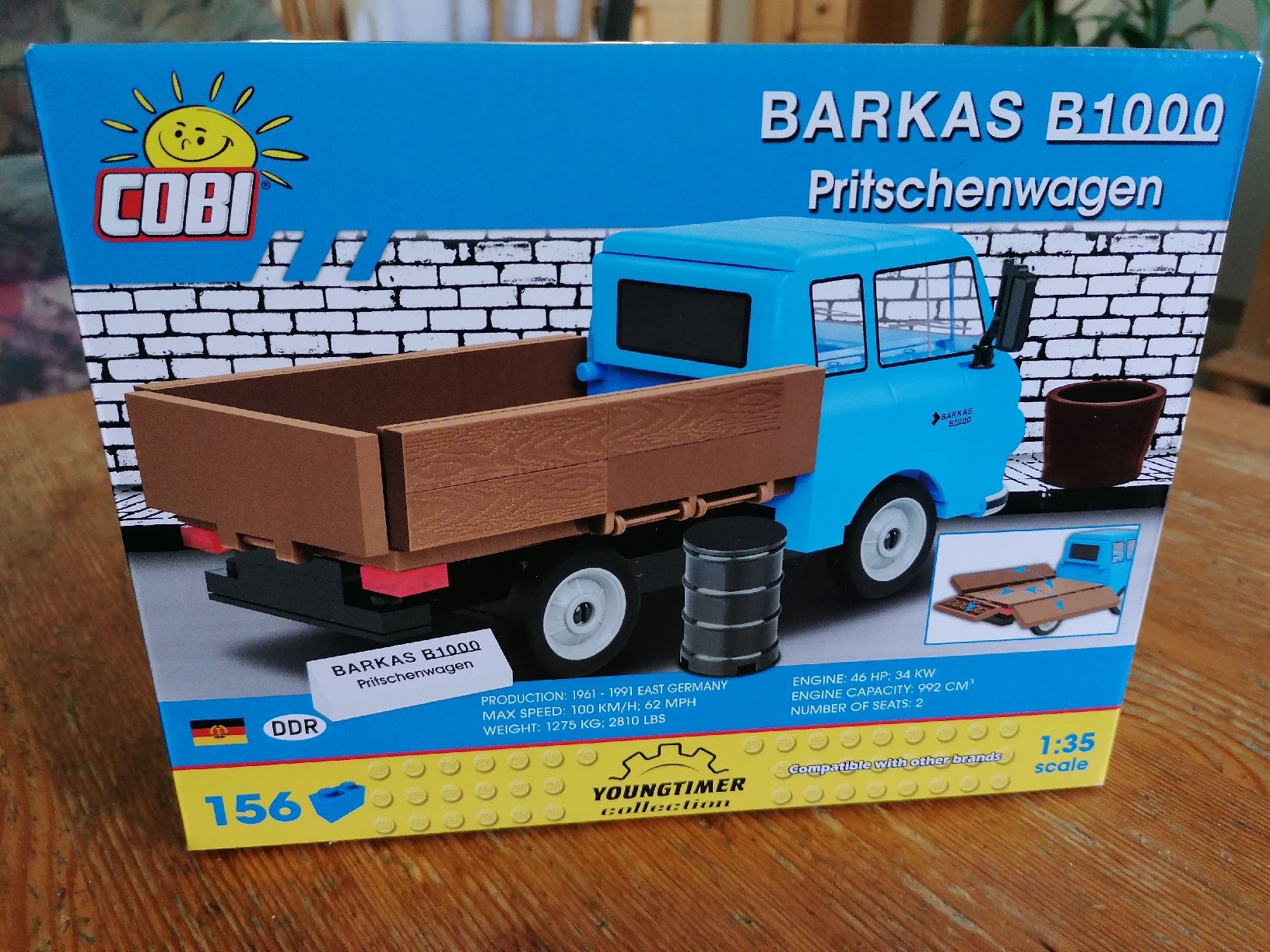 Cobi Baukästen: COBI BARKAS B1000 Pritschenwagen, YOUNGTIMER collection – Neu und originalverpackt aus Pfäfers von Padj 1