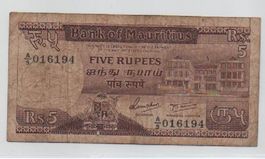 5 RUPIE - MAURITIUS
