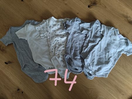 Body à manches courtes, taille 74-80