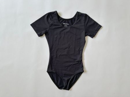 Jumpsuit kurzarm / Gymnastikanzug Einteiler / Body (Gr.128)