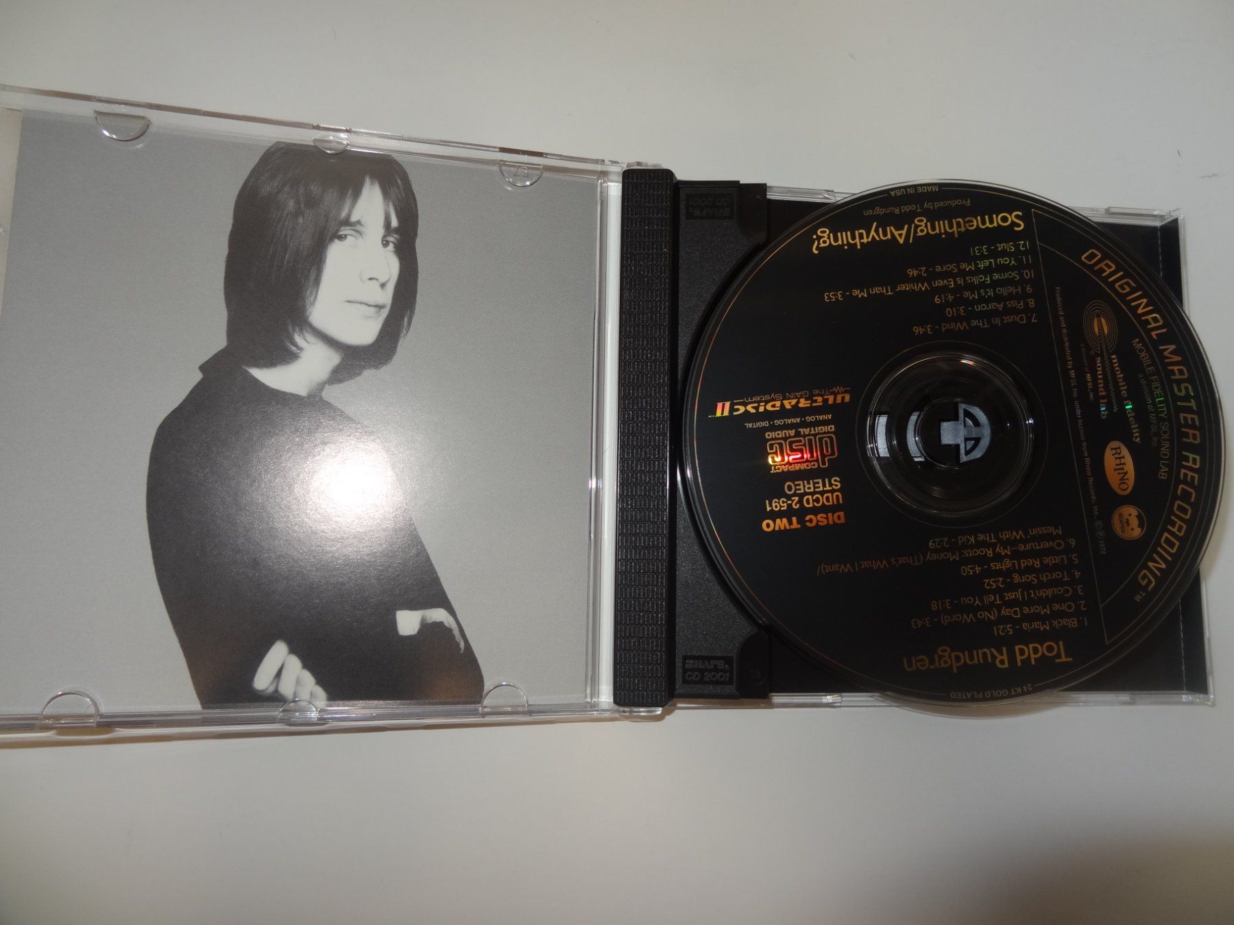 CD: Todd Rundgren "Something/Anything?" Mobile Fidelity -CD – Usato da luzern venduto da musicandart 7